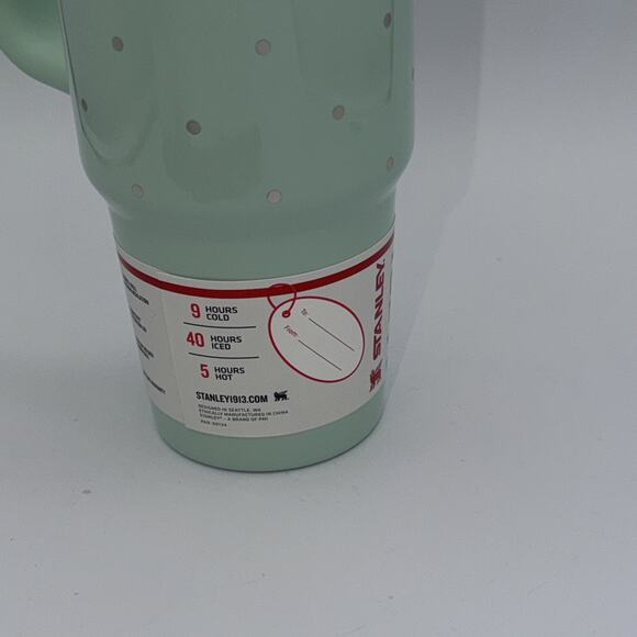 LIMITED Stanley Target 30 oz Quencher Flowstate Peppermint Polka Dot 2025 Mint - Picture 5 of 7